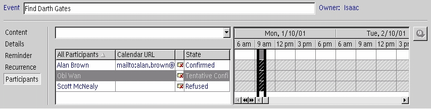 StarSchedule Participants