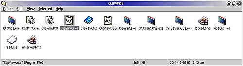ClipView Folder Contents