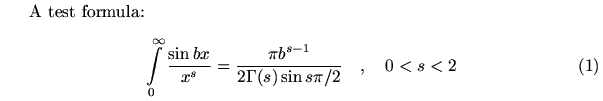 A simple formula