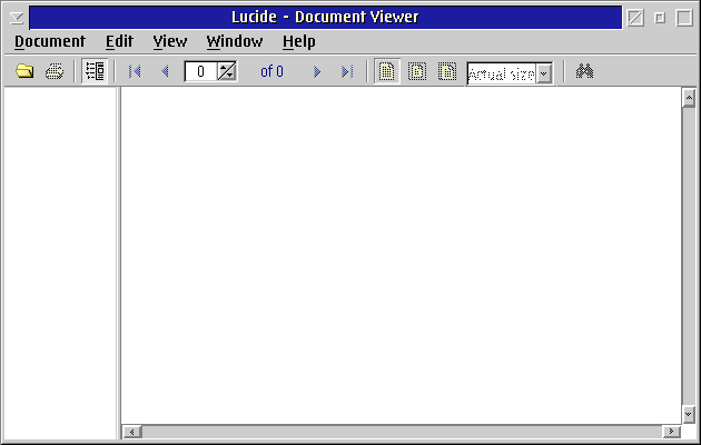 The main window of Lucide