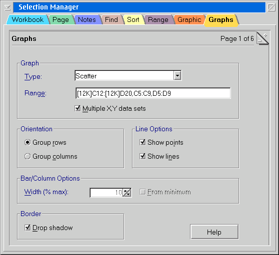 Mesa Graph Options