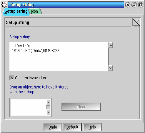 Setup String object properties with variable that are to be changed