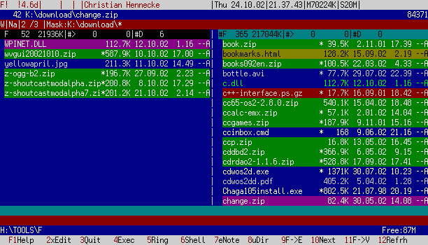 Coloring by file types