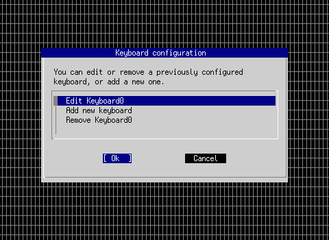 xf86cfg-Tastaturkonfigurationsmenü