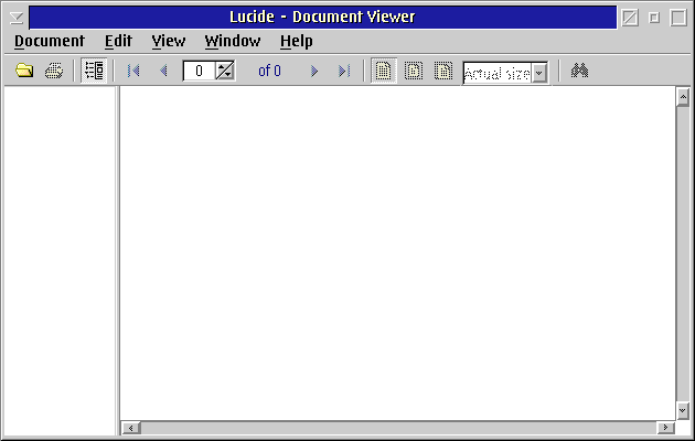 Das Hauptfenster von Lucide Das Hauptfenster von Lucide