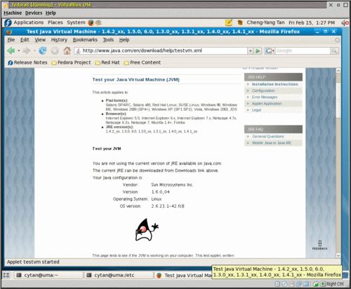 Java 1.6 läuft im Firefox als Plugin
