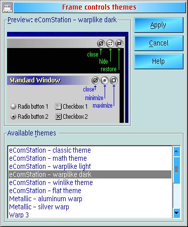 eComStation Warplike Dark Thema