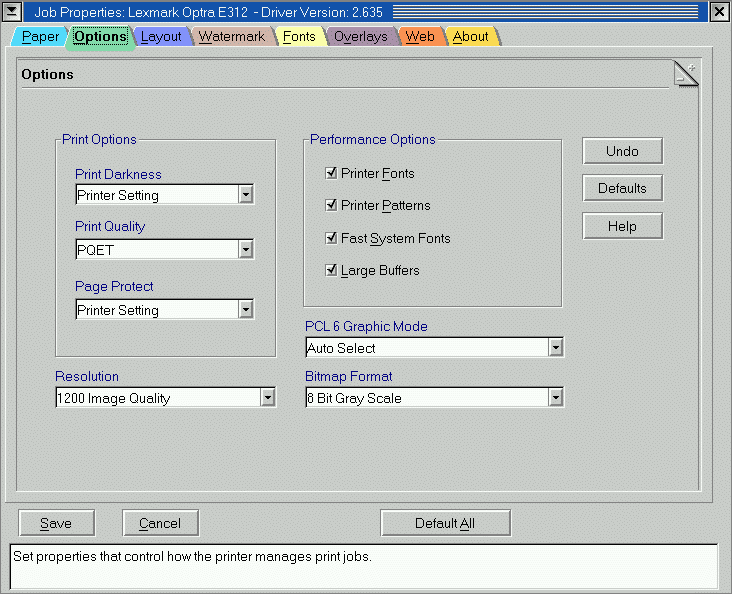 PCL Dialog