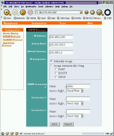 LanReady-Konfiguration, Web-Browser-Sitzung