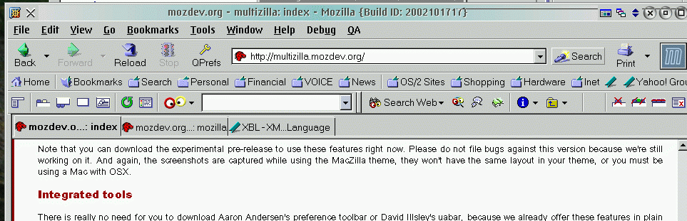 Multizilla Toolbar