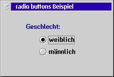radio button example