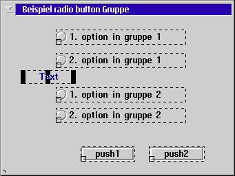 separating radio groups with label