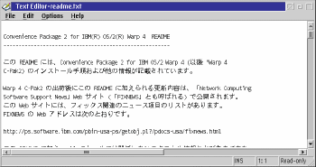 Japanese text in an MLE-based editor