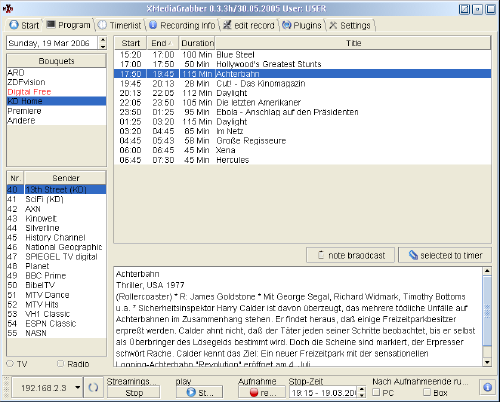 XMediaGrabber: station list