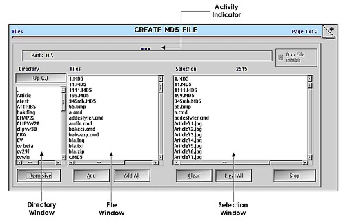 Create File Selection