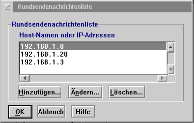 Rundsendenachrichtenliste